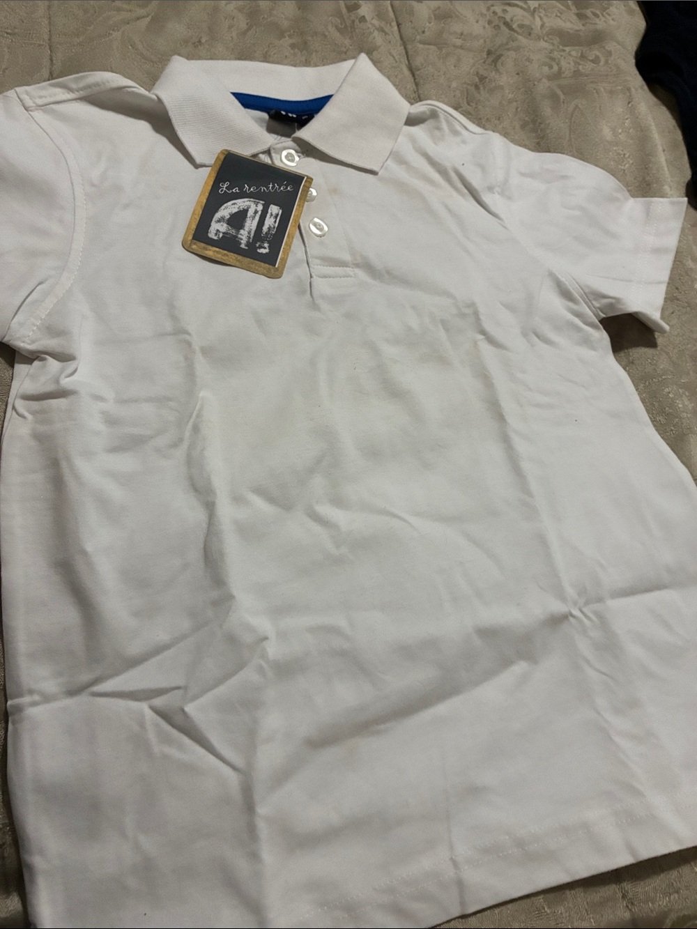 2 White Polo Shirt with Tag